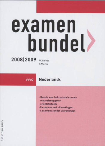 9789006074826 - Onderwijspers 2008-2009 vwo examenbundel nederlands