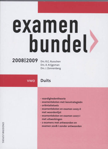 9789006074840 - Onderwijspers 2008-2009 vwo examenbundel duits
