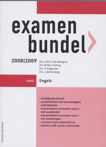 9789006074857 - Onderwijspers 2008-2009 vwo examenbundel engels
