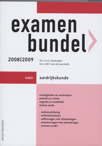 9789006074864 - Onderwijspers 2008-2009 vwo examenbundel aardrijkskunde
