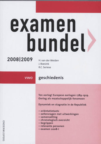9789006074871 - Onderwijspers 2008-2009 vwo examenbundel geschiedenis