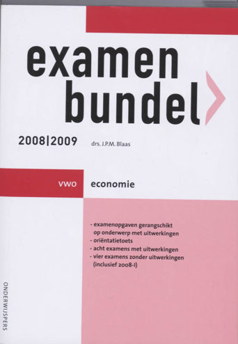9789006074888 - Onderwijspers 2008-2009 vwo examenbundel economie