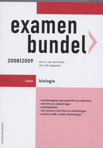 9789006074895 - Onderwijspers 2008-2009 vwo examenbundel biologie