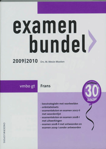 9789006075236 - Examenbundel 2009-2010 vmbo-gt frans
