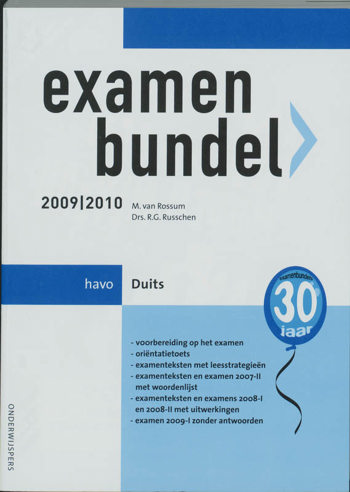 9789006075373 - Examenbundel 2009-2010 havo duits