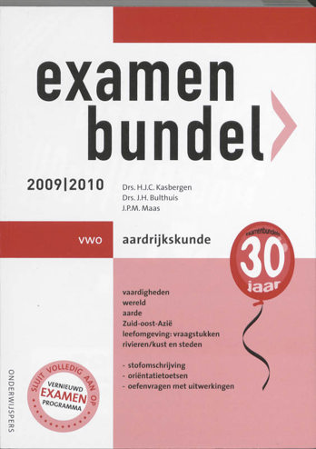 9789006075533 - Examenbundel 2009-2010 vwo aardrijkskunde