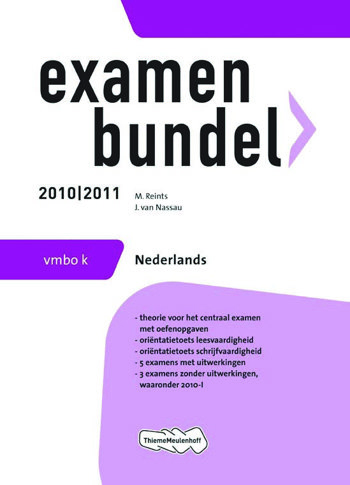 9789006075854 - Examenbundel 2010-2011 vmbo-k nederlands