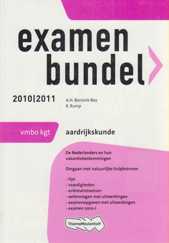 9789006075908 - Examenbundel 2010-2011 vmbo-kgt aardrijkskunde