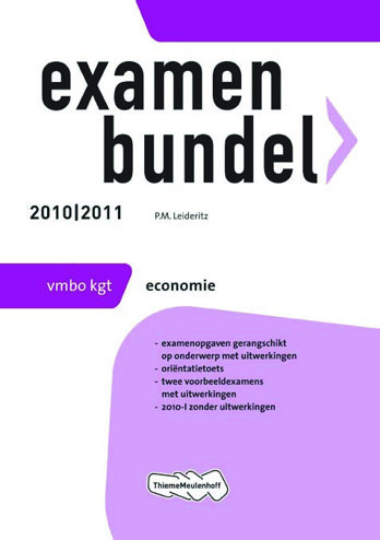9789006075922 - Examenbundel 2010-2011 vmbo-kgt economie