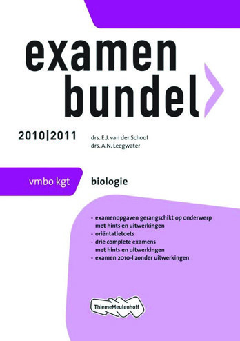 9789006075939 - Examenbundel 2010-2011 vmbo-kgt biologie