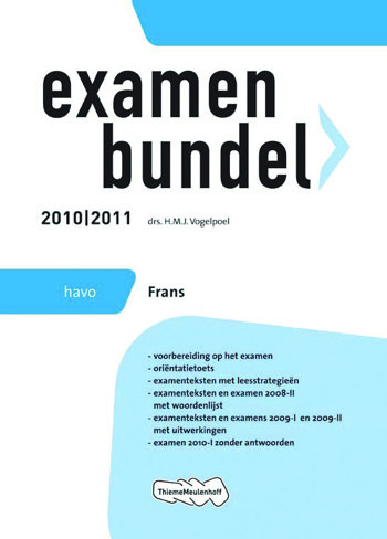 9789006076004 - Examenbundel 2010-2011 havo frans