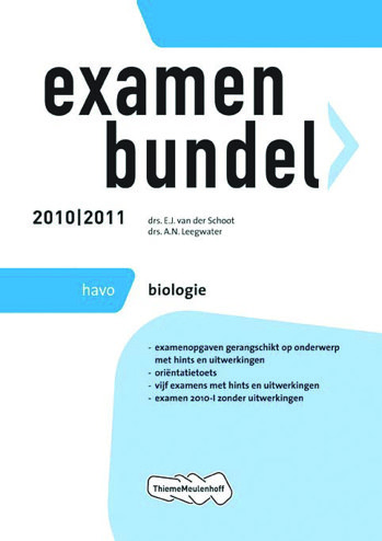 9789006076066 - Examenbundel 2010-2011 havo biologie