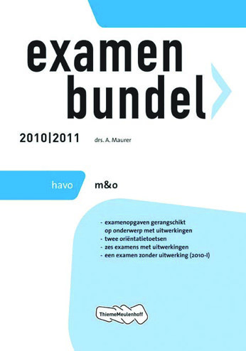 9789006076110 - Examenbundel 2010-2011 havo m&o