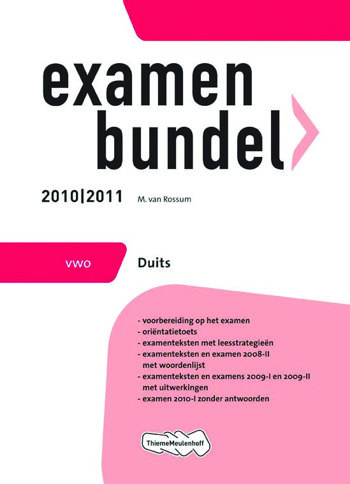 9789006076165 - Examenbundel 2010-2011 vwo duits