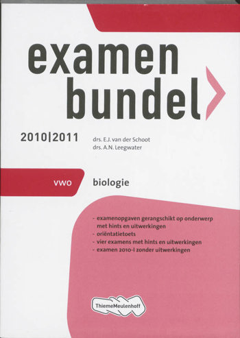 9789006076219 - Examenbundel 2010-2011 vwo biologie