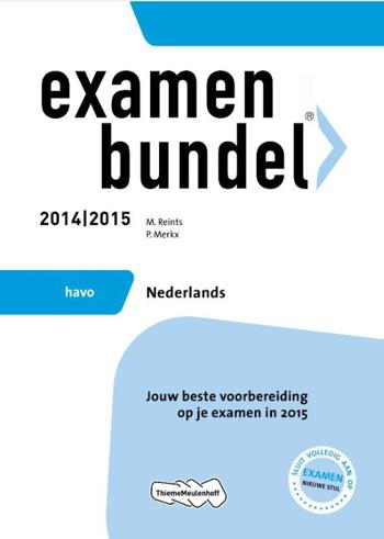 9789006080612 - Examenbundel 2014-2015 havo nederlands