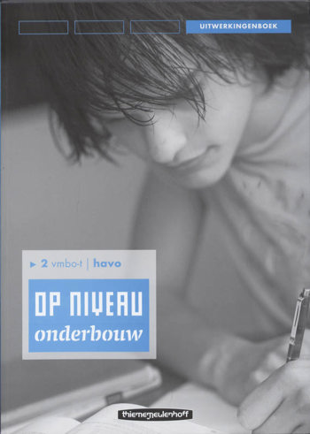 9789006104264 - Op niveau onderbouw 2 vmbo-t/h uitwerkingenboek