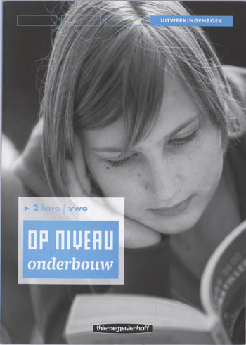 9789006104424 - Op niveau onderbouw 2hv uitwerkingenboek (lineair)