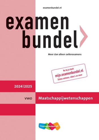 9789006315912 - Examenbundel 2024-2025 online+boek vwo maatschappijwetenschappen