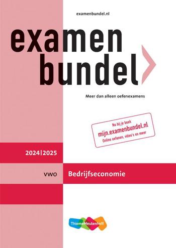 9789006315967 - Examenbundel 2024-2025 online+boek vwo bedrijfseconomie