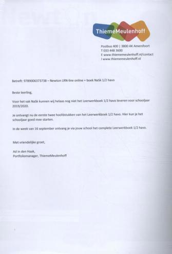 9789006373738 - Newton LRN-line NaSk 1/2h online + boek 4-jaar afname