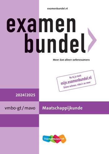 9789006373950 - Examenbundel 2024-2025 online+boek vmbo-gt/mavo maatschappijkunde