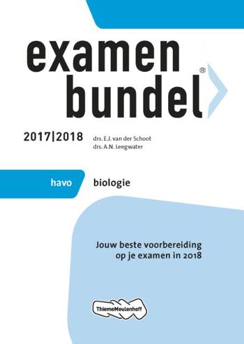 9789006391626 - Examenbundel 2017-2018 havo biologie