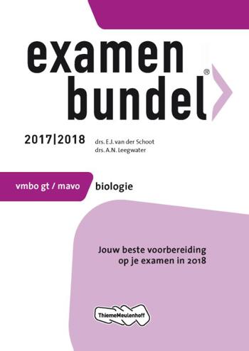 9789006391657 - Examenbundel 2017-2018 vmbo-gt biologie
