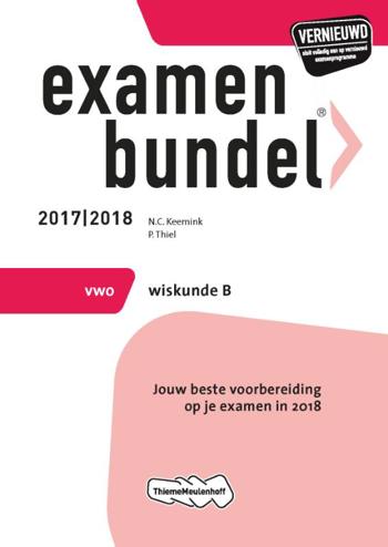9789006391688 - Examenbundel 2017-2018 vwo wiskunde-b