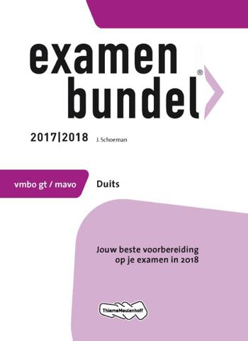 9789006391923 - Examenbundel 2017-2018 vmbo-gt duits