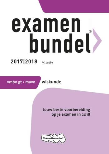 9789006391947 - Examenbundel 2017-2018 vmbo-gt wiskunde