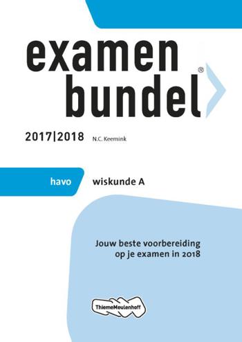9789006392005 - Examenbundel 2017-2018 havo wiskunde-a