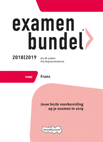 9789006429282 - Examenbundel 2018-2019 vwo frans