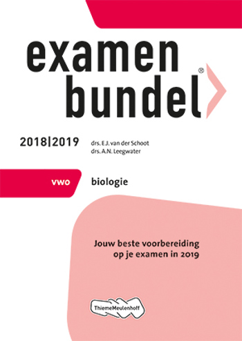 9789006429510 - Examenbundel 2018-2019 vwo biologie