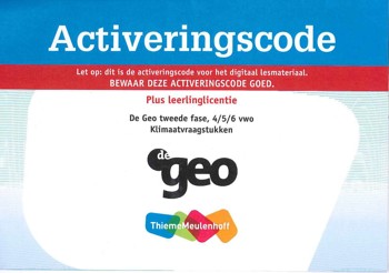 9789006434927 - De geo 2e fase vwo aarde klimaatvraagstukken plus licentie