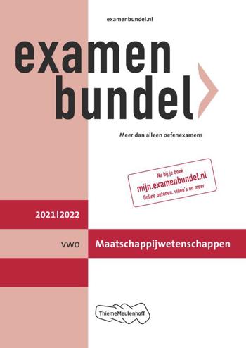 9789006491371 - Examenbundel 2021-2022 vwo maatschappijwetenschappen