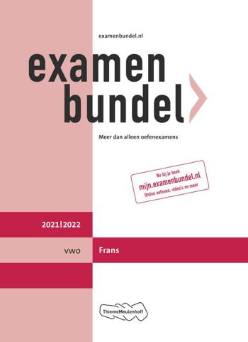 9789006491470 - Examenbundel 2021-2022 vwo frans