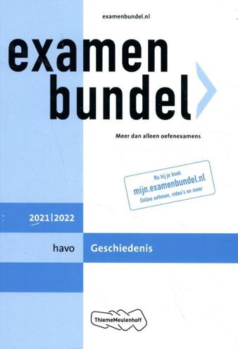 9789006491531 - Examenbundel 2021-2022 havo geschiedenis