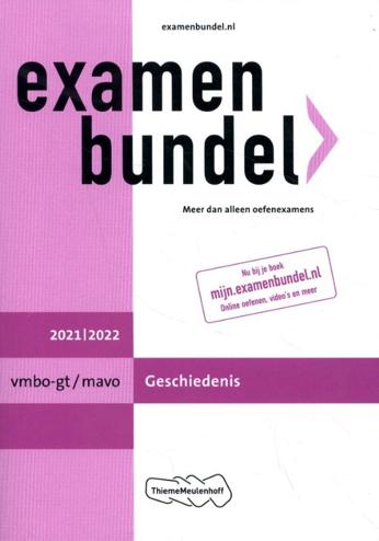 9789006491562 - Examenbundel 2021-2022 vmbo-gt/mavo geschiedenis