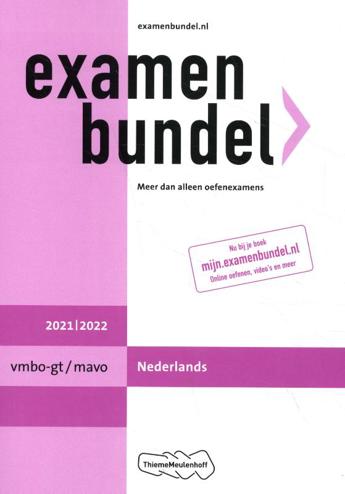 9789006491654 - Examenbundel 2021-2022 vmbo-gt/mavo nederlands