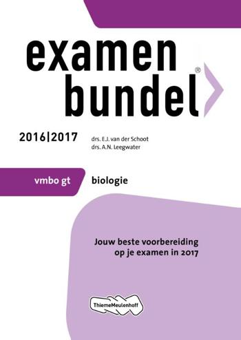 9789006629071 - Examenbundel 2016-2017 vmbo-gt biologie