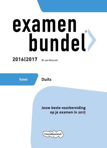 9789006629170 - Examenbundel 2016-2017 havo duits