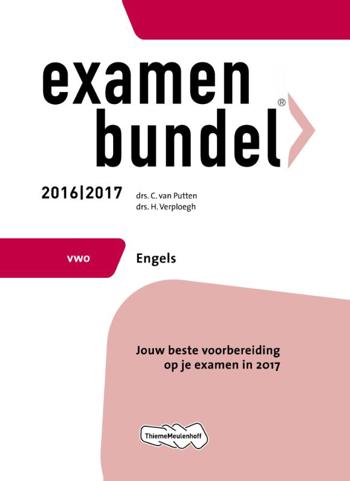 9789006629309 - Examenbundel 2016-2017 vwo engels