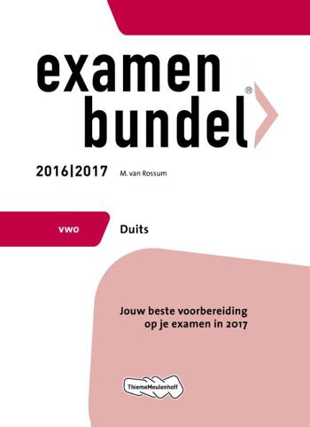 9789006629316 - Examenbundel 2016-2017 vwo duits
