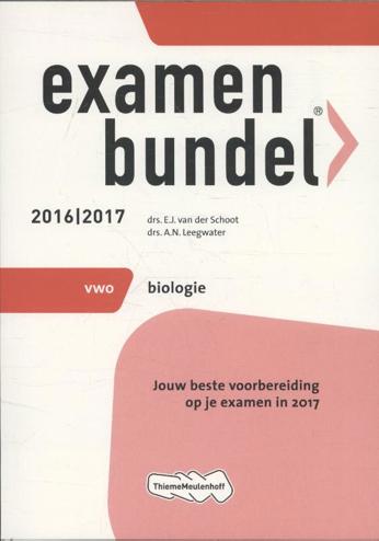 9789006629330 - Examenbundel 2016-2017 vwo biologie