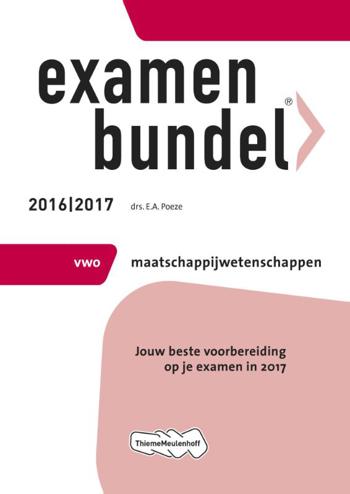 9789006629415 - Examenbundel 2016-2017 vwo maatschappijwetenschappen