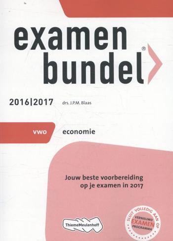 9789006629422 - Examenbundel 2016-2017 vwo economie