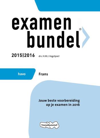 9789006636345 - Examenbundel 2015-2016 havo frans