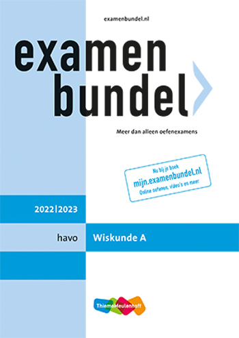 9789006639971 - Examenbundel 2022-2023 havo wiskunde-a