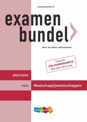9789006648263 - Examenbundel 2023-2024 vwo maatschappijwetenschappen